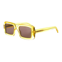 SAINT LAURENT Irregular Shape Sunglasses Women's Yellow