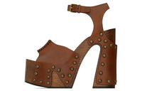 SAINT LAURENT One Strap Sandals 12.5cm Women's Brown
