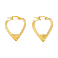 PRADA Metal Earrings Women's Gold