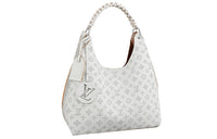 LOUIS VUITTON Calfskin Hobo Bag Shoulder Bag Handbag Women's White