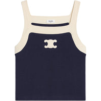 CELINE SS24 Tank Top Women's Deep Sea Blue