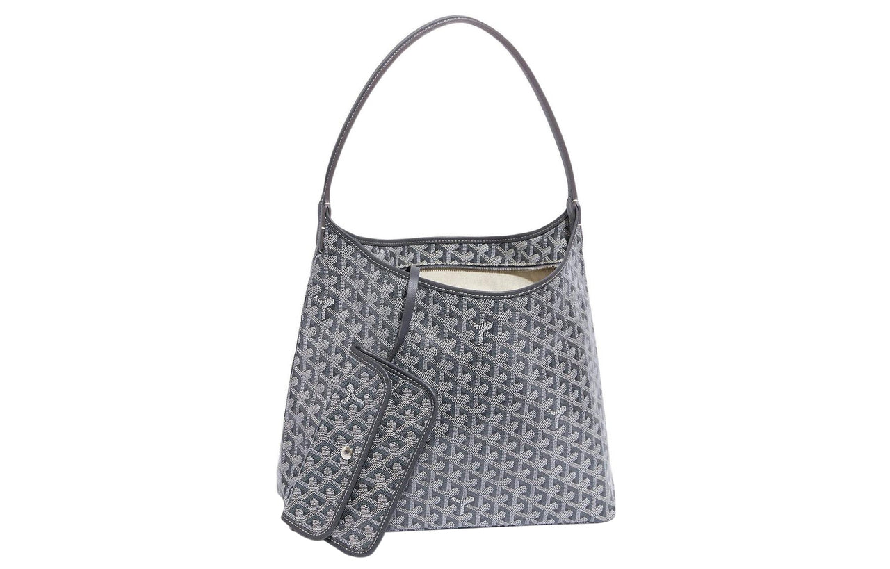 GOYARD Bohème Hobo Canvas With Leather Shoulder Bag Combo Bag Handbag, Shoulder Bag Women's