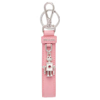 PRADA Leather Keychains Women's Pink
