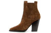 SAINT LAURENT Theo Chunky-heel Ankle Boots