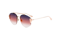 DIOR Irregular Shape Sunglasses Women's Gold
