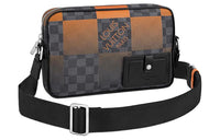 LOUIS VUITTON Alpha Messenger Damier Graphite Giant Orange