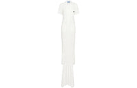 PRADA FW23 Short-Sleeved Dresses Women's White