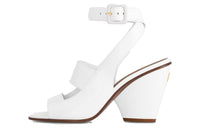 LOUIS VUITTON Trinity Strap Sandals 8cm Women's White