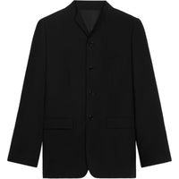 CELINE Wing Collar Jacket In Diagonal Wool
