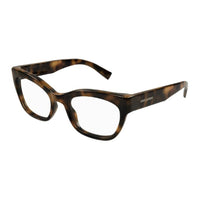 SAINT LAURENT Acetate Square Eyeglass Frames Unisex Tortoiseshell