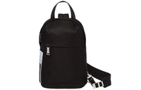 PRADA Leather Detail Shoulder Bag Crossbody Bag Men's Black