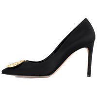 LOUIS VUITTON Met Slim Heel High Heels 9cm Women's Black