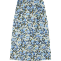 Loro Piana FW24 Casual Long Skirts Women's Moon Eclipse Blue