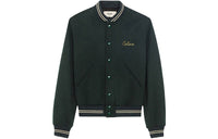 CELINE Baseball Jacket Unisex Dark Green