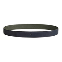 HERMES Calfskin Leather Belts Unisex Blue 3.2CM