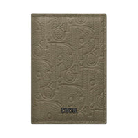DIOR Gravity Leather Card Holder Men's Khaki