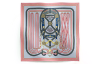 HERMES Silk Scarves Women's Pink