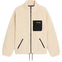 CELINE Loose Jacket In Jersey Fleece