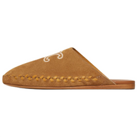 CELINE Triomphe Closed Toe Slippers Men's Brown
