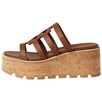 HERMES Slide Slippers 3cm Women's Brown