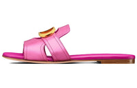 DIOR Odor-Resistant Slide Slippers Women's Metal Pink
