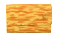 LOUIS VUITTON Epi Leather Key Pouch Women's Beige Yellow