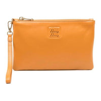 MIU MIU Calfskin Clutch Regular Women's Orange