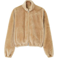 Loro Piana SS25 Velvet-feel Coat Women's Pine Nut Color