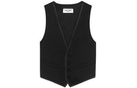 SAINT LAURENT Vest Women's Black