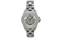 CHANEL J12 Collection Wrist Watch Automatic Mechanical Movement Ceramic Titanium Strap Silver Dial Women's