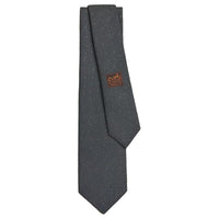 HERMES Mulberry Silk Ties Men's Black/Gray