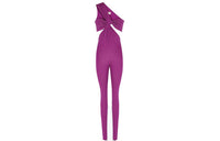 SAINT LAURENT One Shoulder Catsuit 'Grapes'