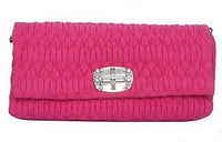 MIU MIU Canvas Handheld Shoulder Bag Crossbody Bag Women's Fuchsia