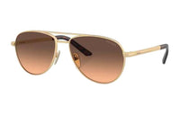 PRADA Metal Aviator Sunglasses Men's Gold