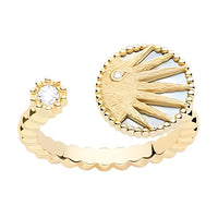 DIOR Mother Of Pearl Rings Unisex Gold