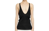SAINT LAURENT U Neck Sleeveless Tank Top