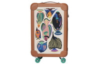 HERMES Plume H Canvas With Régate Calfskin Trolley Bag Unisex Multicolor