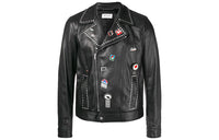 SAINT LAURENT FW21 Leather Jacket Men's Black
