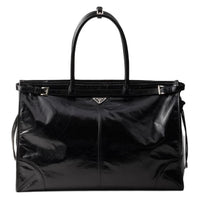 PRADA Leather Tote Bag, Shopping Bag, Handbag Men's Black