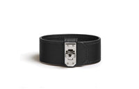 HERMES Calfskin Bangles Unisex Black