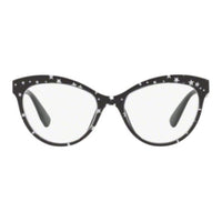 MIU MIU Acetate Irregular Shape Eyeglass Frames Women's Black