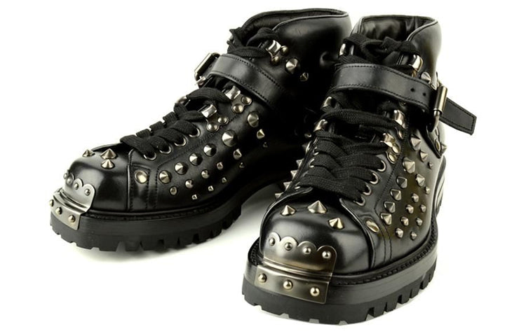 PRADA Fashion Ankle Boots Men's Black