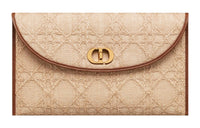DIOR 30 Montaigne Natural Vine Raffia Clutch Women's Yellow