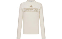 DIOR Embroidered Sweater Sweatshirt Women's White