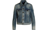 SAINT LAURENT Denim Jackets Women's Blue