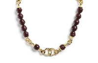 CHANEL Necklaces Women's Gold Brown