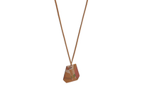 HERMES Calfskin Necklaces Women's Dark Brown