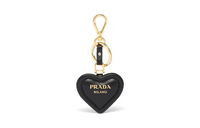 PRADA Heart-motif Leather Keyring