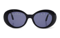 CHANEL CC plaque Oval frame Sunglasses