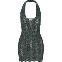 SAINT LAURENT Sleeveless Dress Women's Dark Green